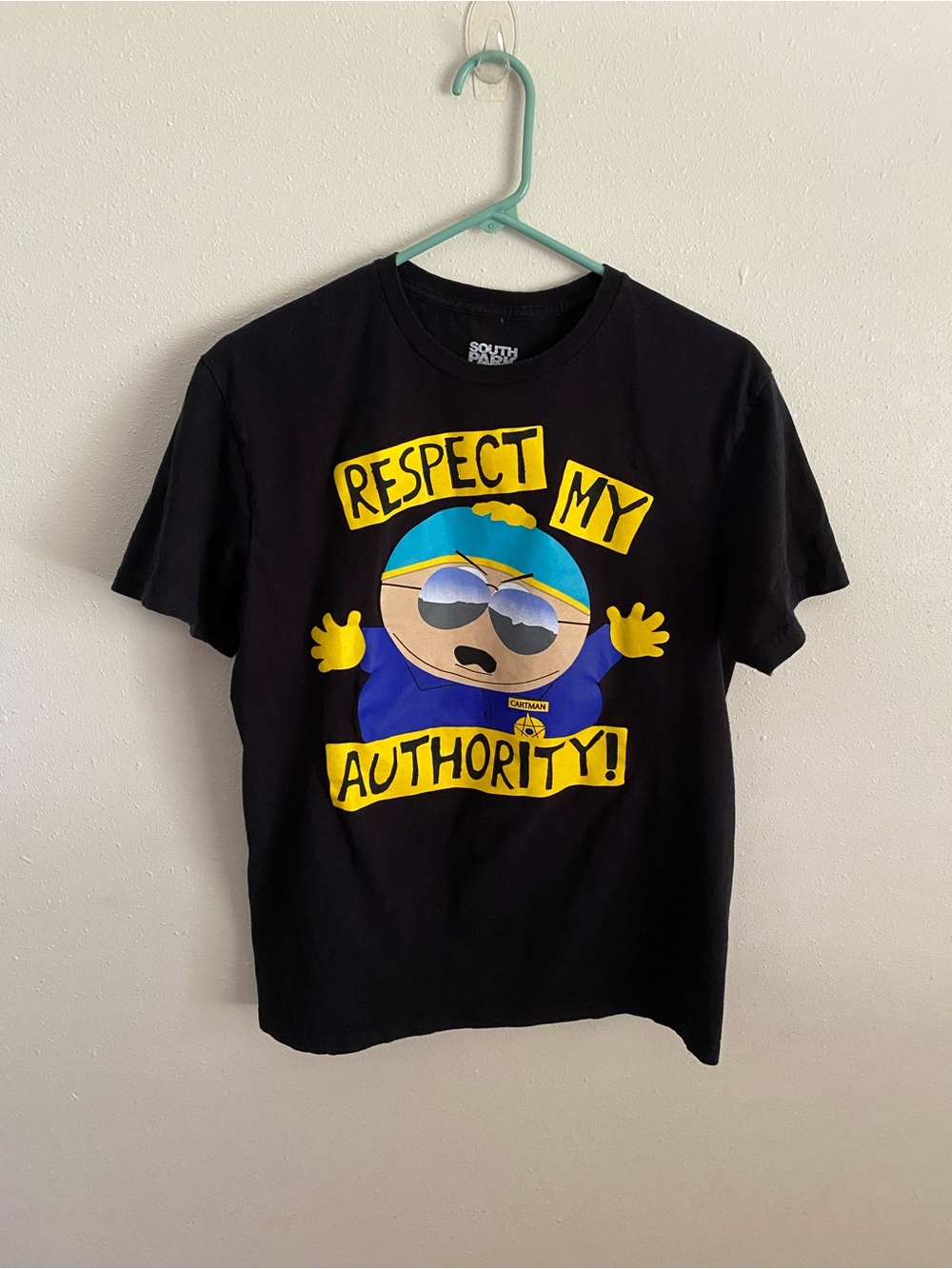 South Park Cartman Respect My Authority T-Shirt Size M (38/40)